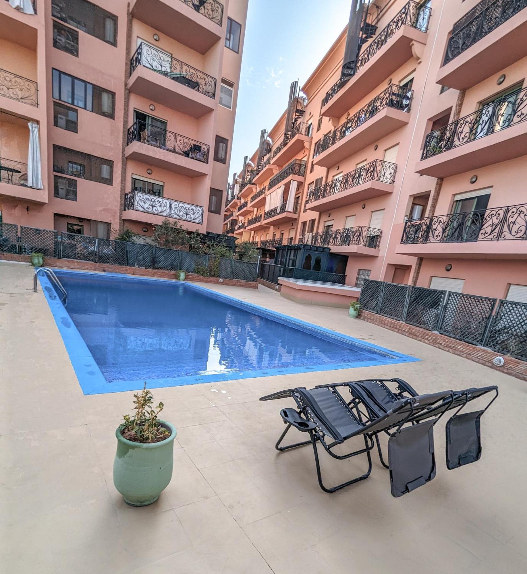 Apartement Panoramic View Majorelle Garden With Pool Marrakesh Ngoại thất bức ảnh